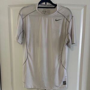 Men’s Nike Pro Combat Dri-Fit White T-Shirt